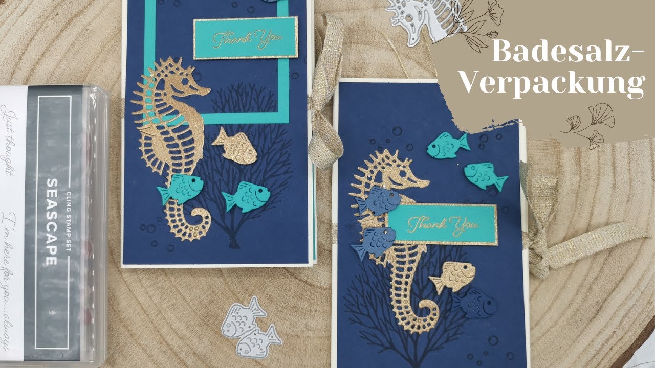 Tutorial Maritime Badesalz Verpackung Seascape