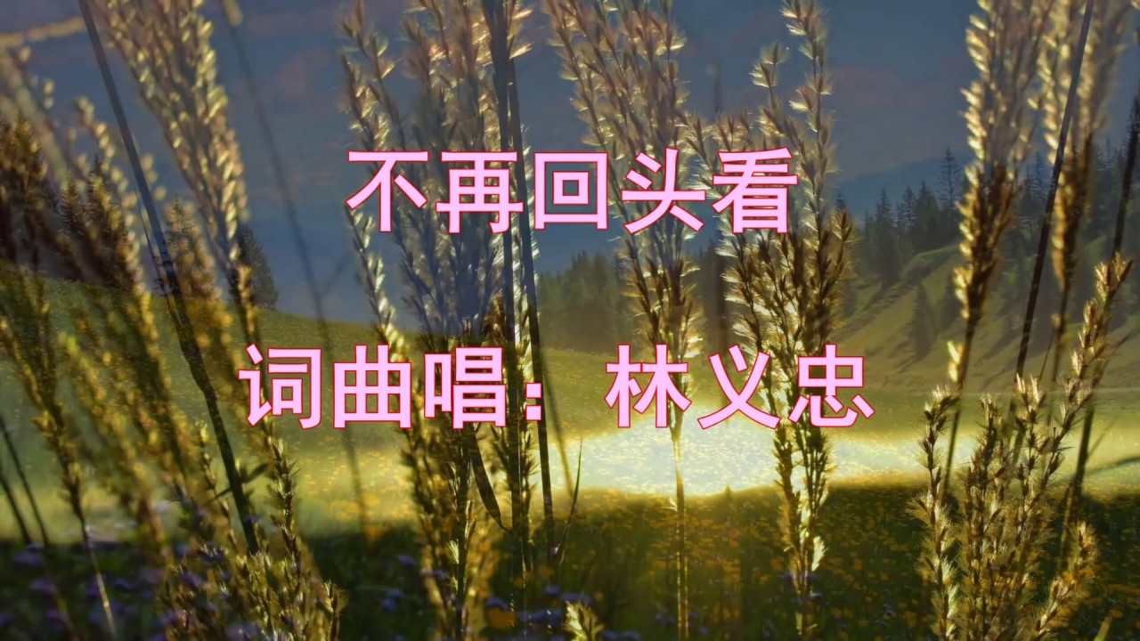 林义忠   不再回头看  基督教诗歌  Christian poetry
