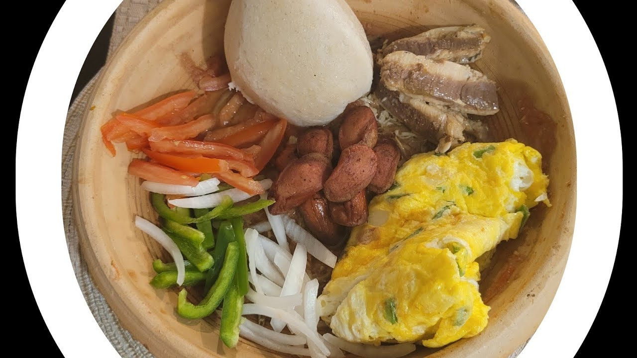 LET'S COOK AFRICAN FOOD WITH $15 FOR TWO PEOPLE HOW MAKE GHANAIAN LOCAL RED PEPPER SAUCE WITH BANKU 