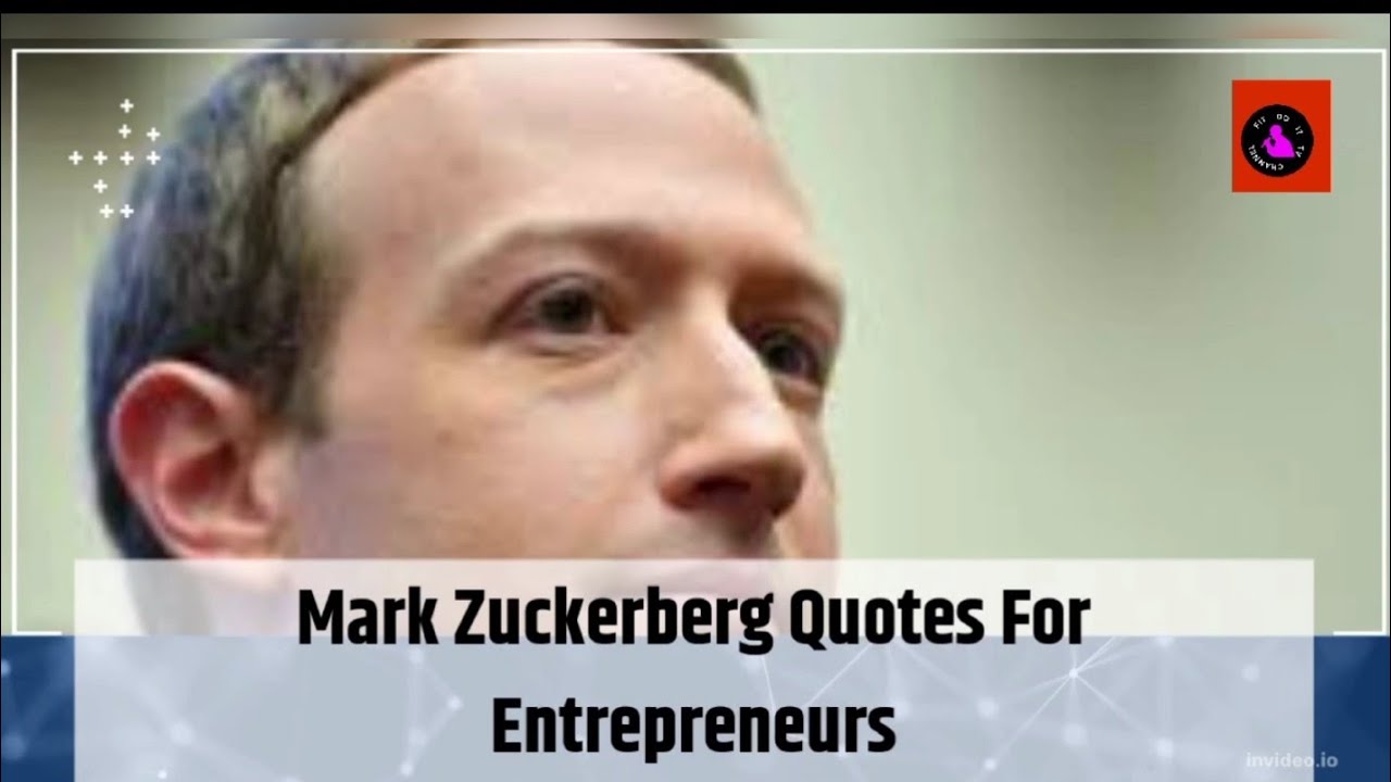 Mark Zuckerberg's Quotes For Entrepreneurs. / inspirational Quote /