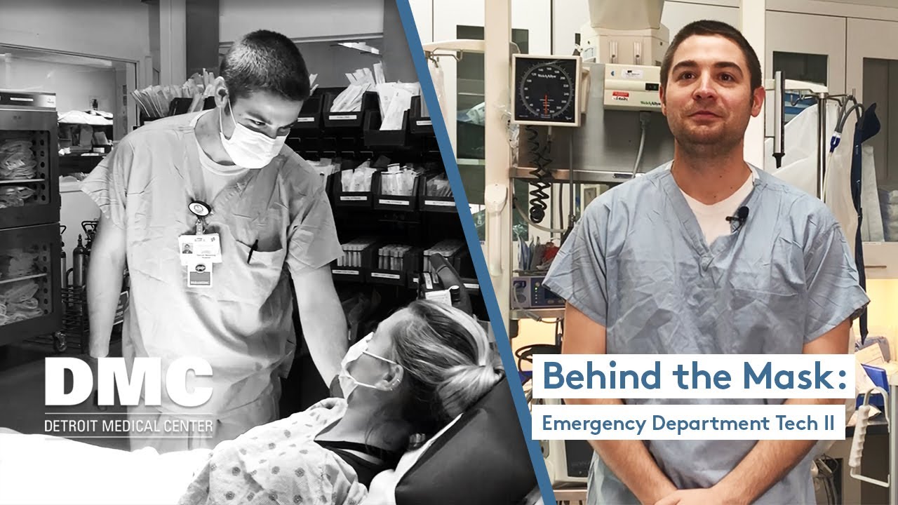 Behind the Mask: Emergency Department Tech II | DMC Detroit Receiving Hospital