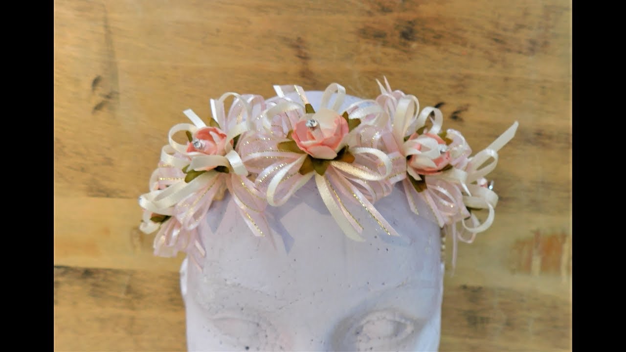 Tiara para bebé o niña de 5 moñitos