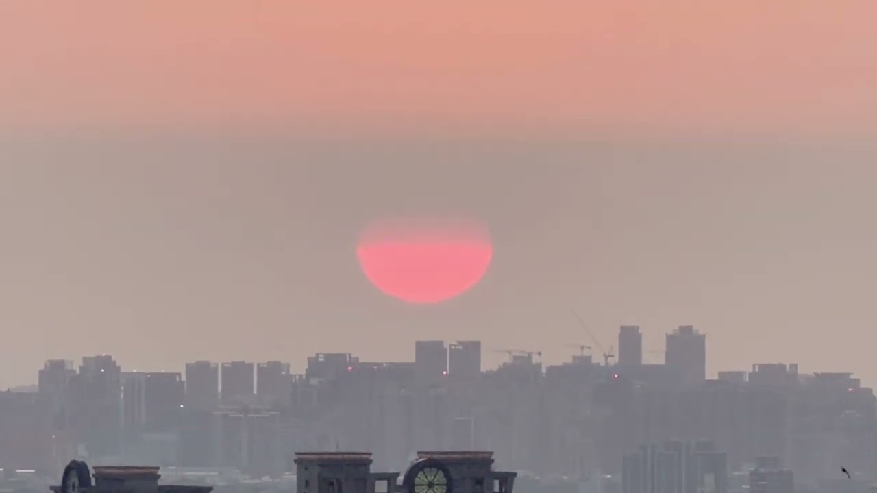 ￼桃園虎頭山看太陽下山￼