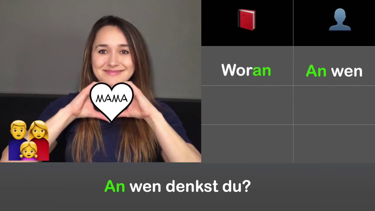 Fragewörter: Woran? Wofür? ...