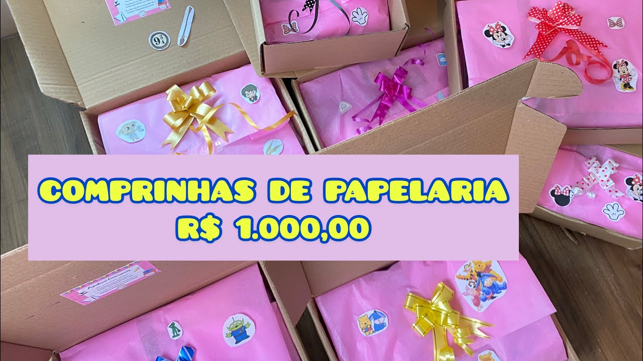 Separando pedidos da minha papelaria