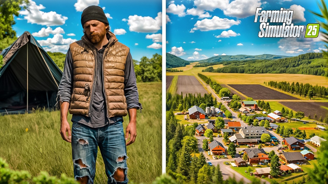 ВЫЖИВАЮ 5 ЛЕТ НА ПЛОСКОЙ ЗЕМЛЕ в FARMING SIMULATOR 25