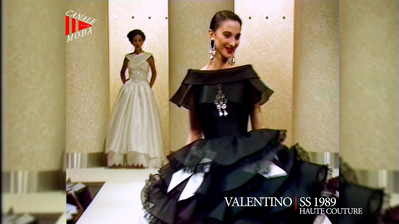 VALENTINO HAUTE COUTURE Spring Summer 1989 Paris 4K - Canale Moda