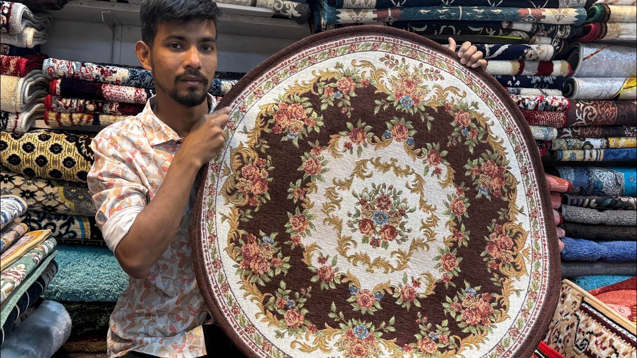 কোথায় ভালো পাপোশ পাওয়া যায়। রাউন্ড কার্পেট এর দাম || raund karpet price in Bangladesh #newmarket 