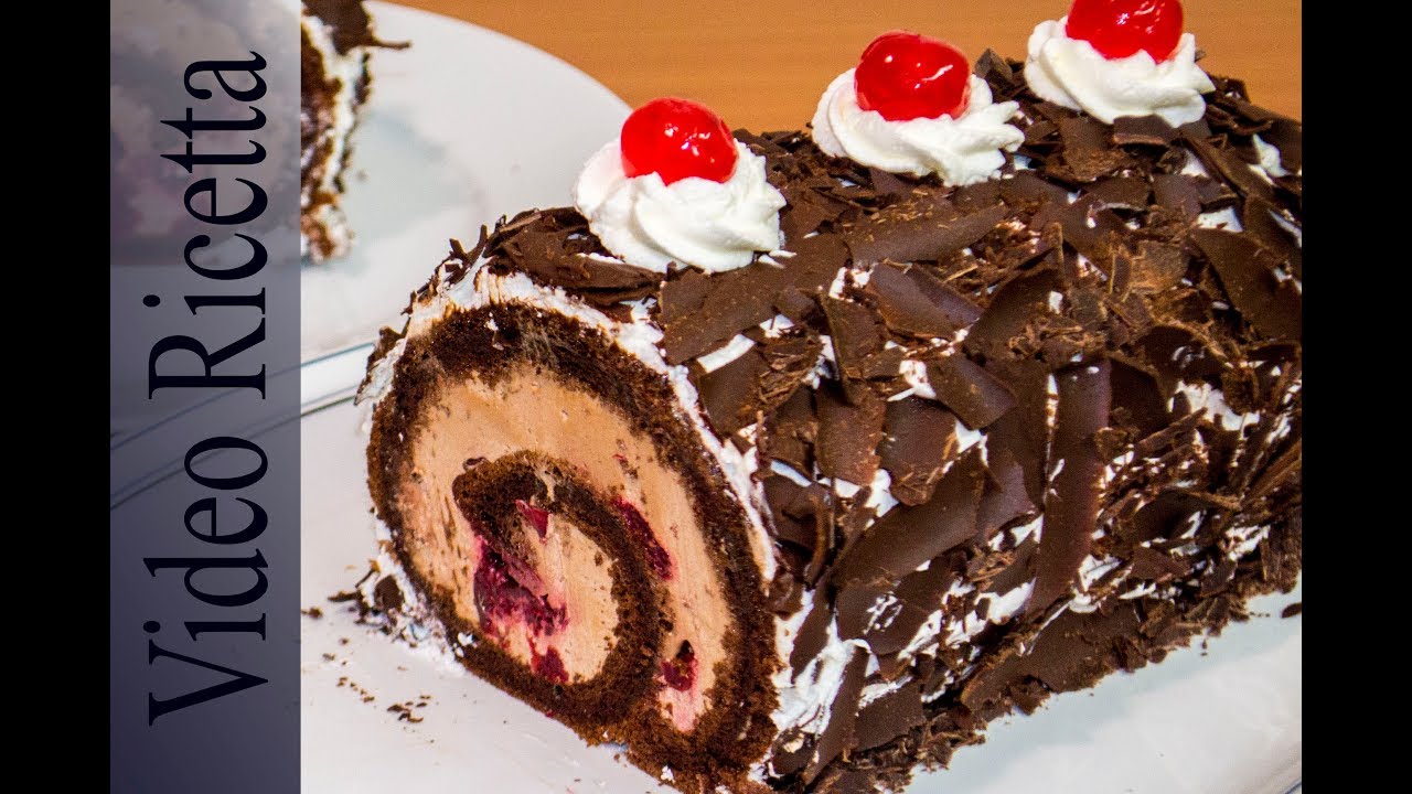 Roulade Senza GLUTINE e Senza LATTOSIO: Foresta Nera. Delizioso dessert - Video Ricetta