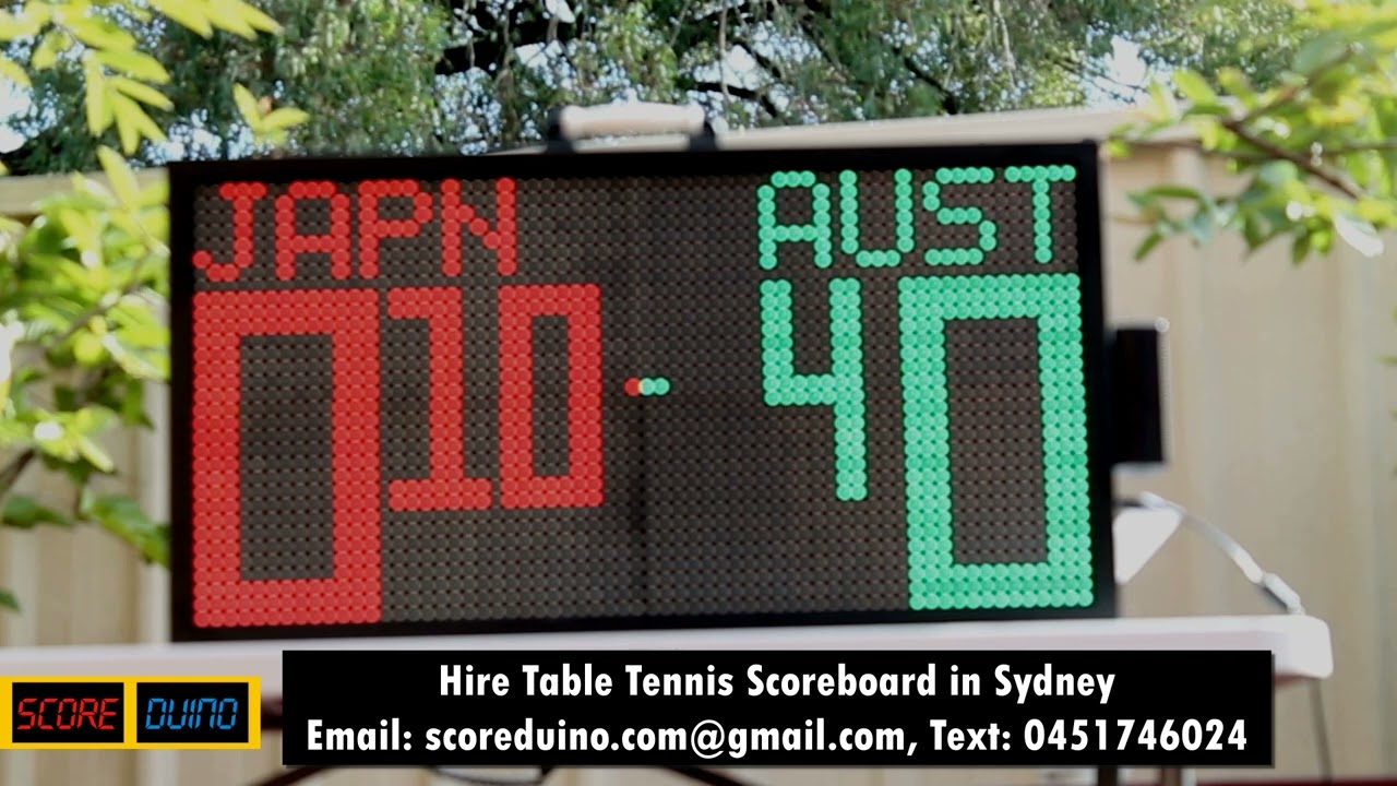 Hire Rent Table Tennis Scoreboard In Sydney