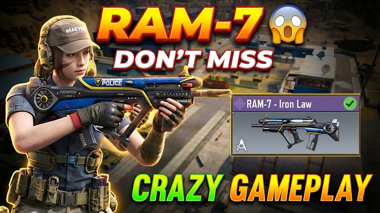 BEST RAM-7 Gunsmith 🔥 No Recoil + Fast ADS | RAM-7 Loadout COD Mobile