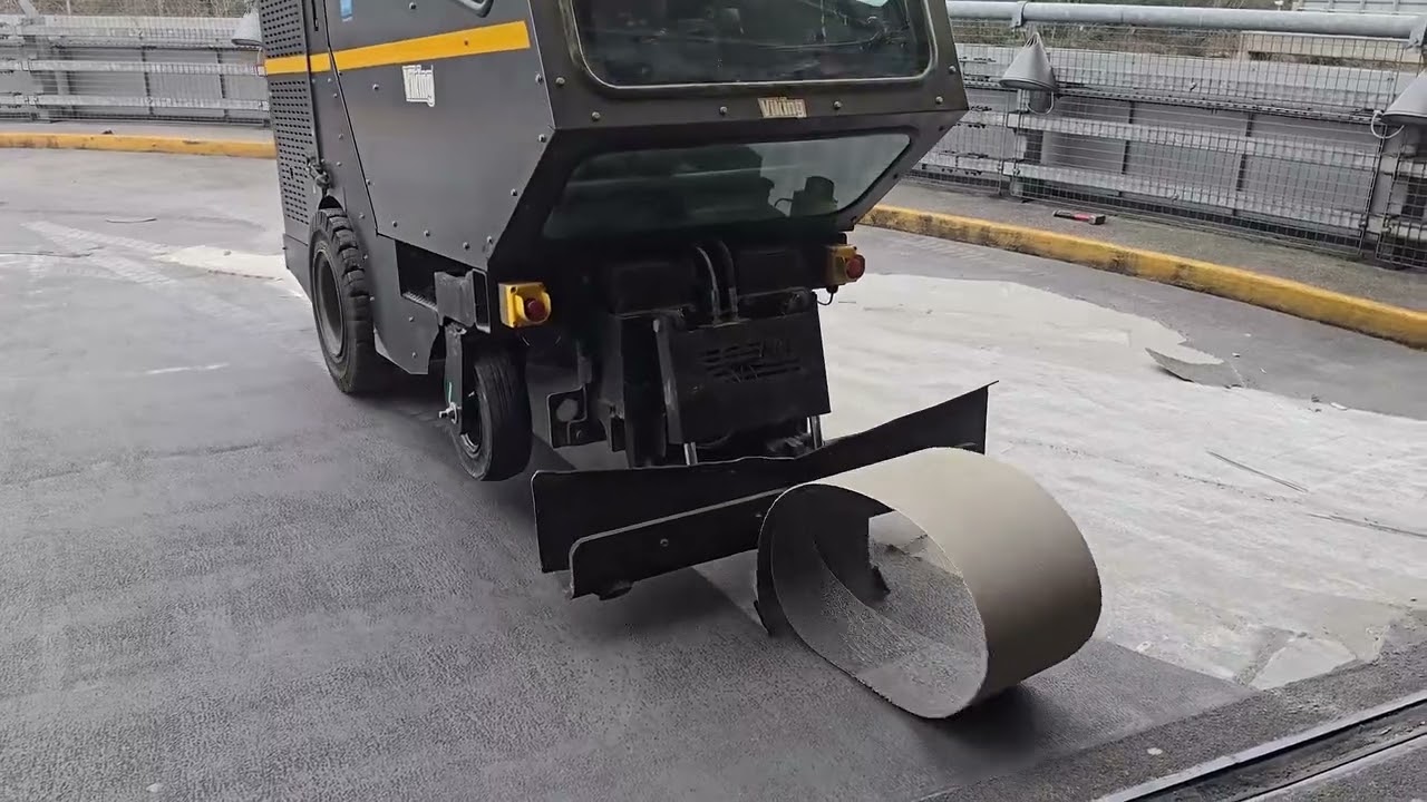 NFE Viking Floor Scraper stripping car park