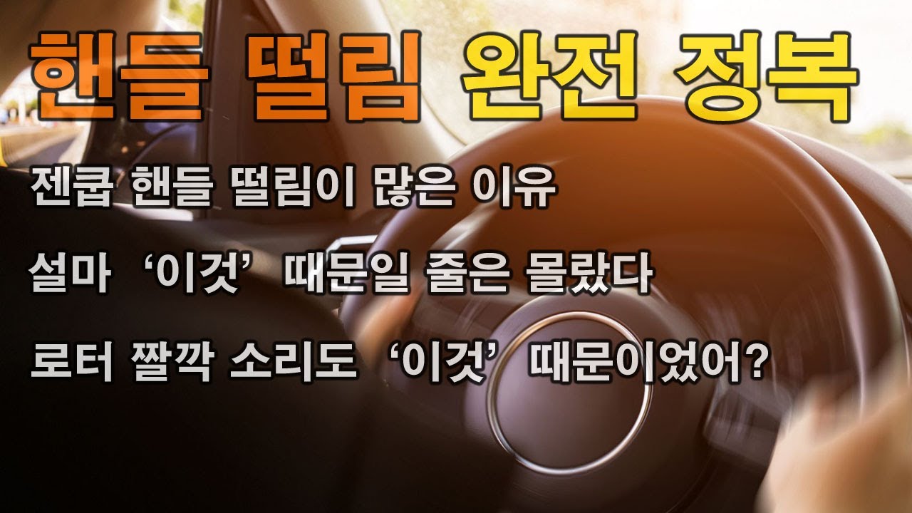 5년을 고생한 핸들 떨림 탈출 썰 푼다