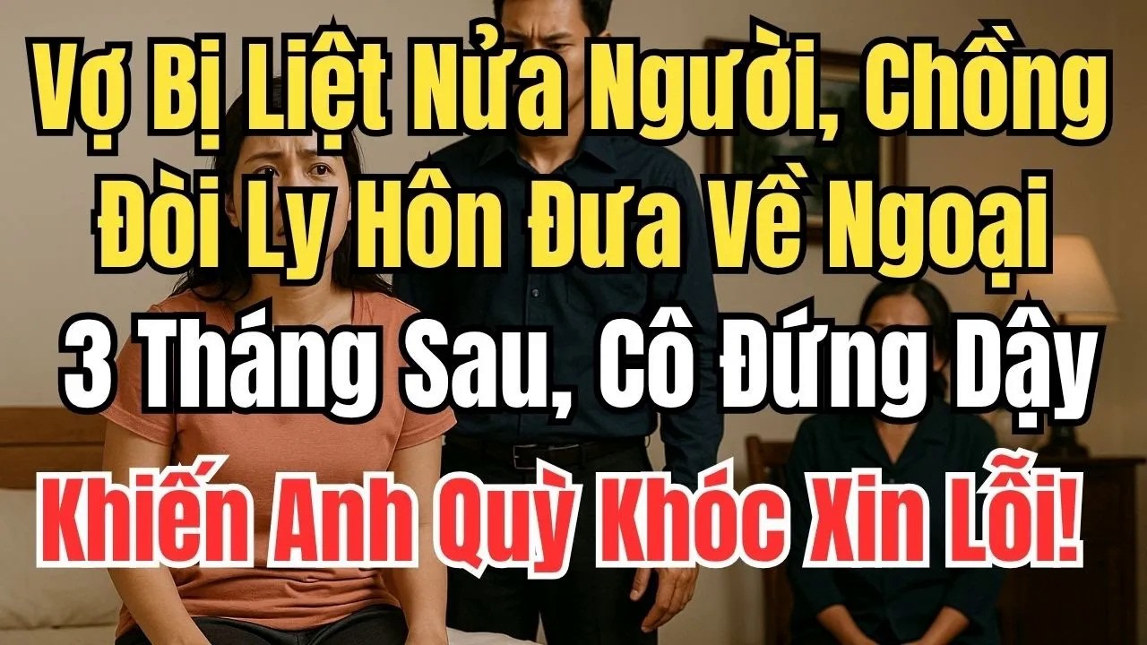 Vợ Bị Liệt Nửa Người, Chồng Đòi Ly Hôn Đưa Về Ngoại – 3 Tháng Sau, Cô Đứng Dậy Khiến Cả Nhà Sững Sờ!