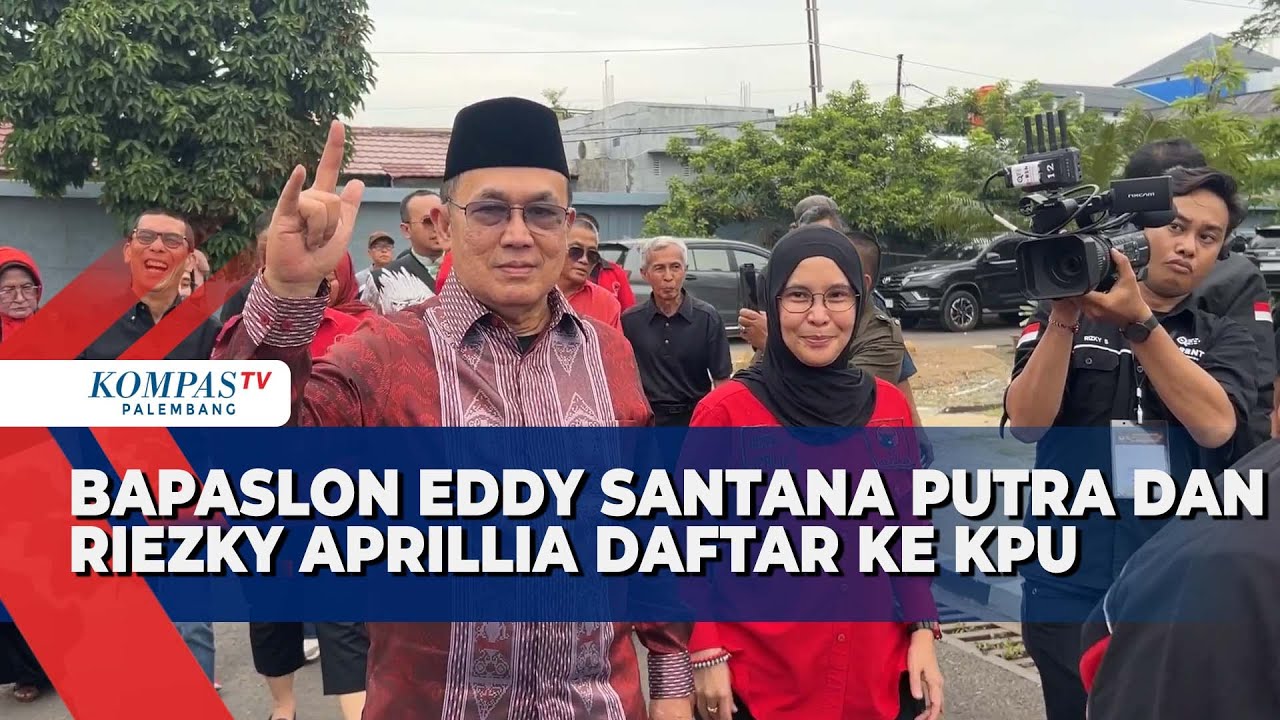 PDI P Pilih Eddy Santana Putra dan Riezky Aprillia, Mendaftar ke KPU Sumsel dengan Dukungan Penuh