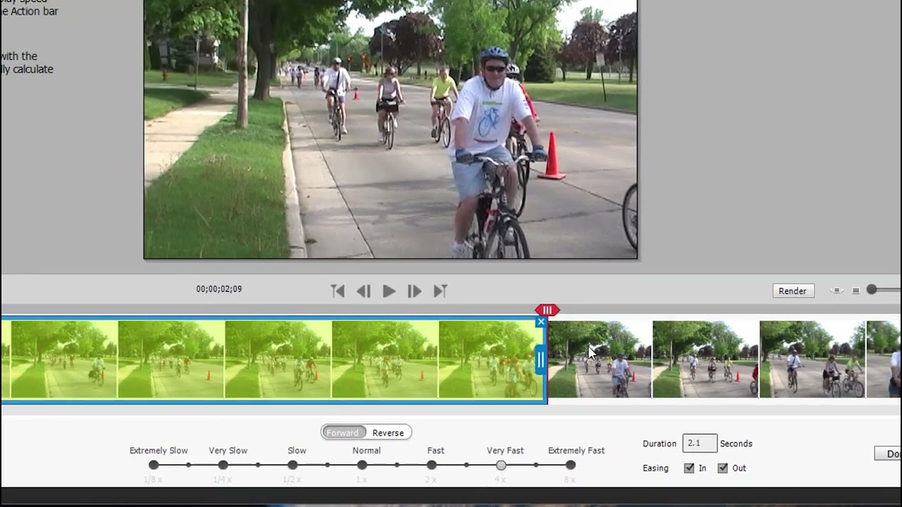 Shifting Playback Speed with the Premiere Elements Time Remapping Tool