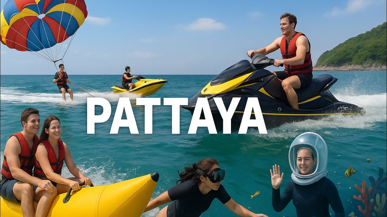 Pattaya’da Adrenalin Dolu Su Macerası! Parasailing,Dalış, Jetski, Muz & Daha Fazlası! 🇹🇭 