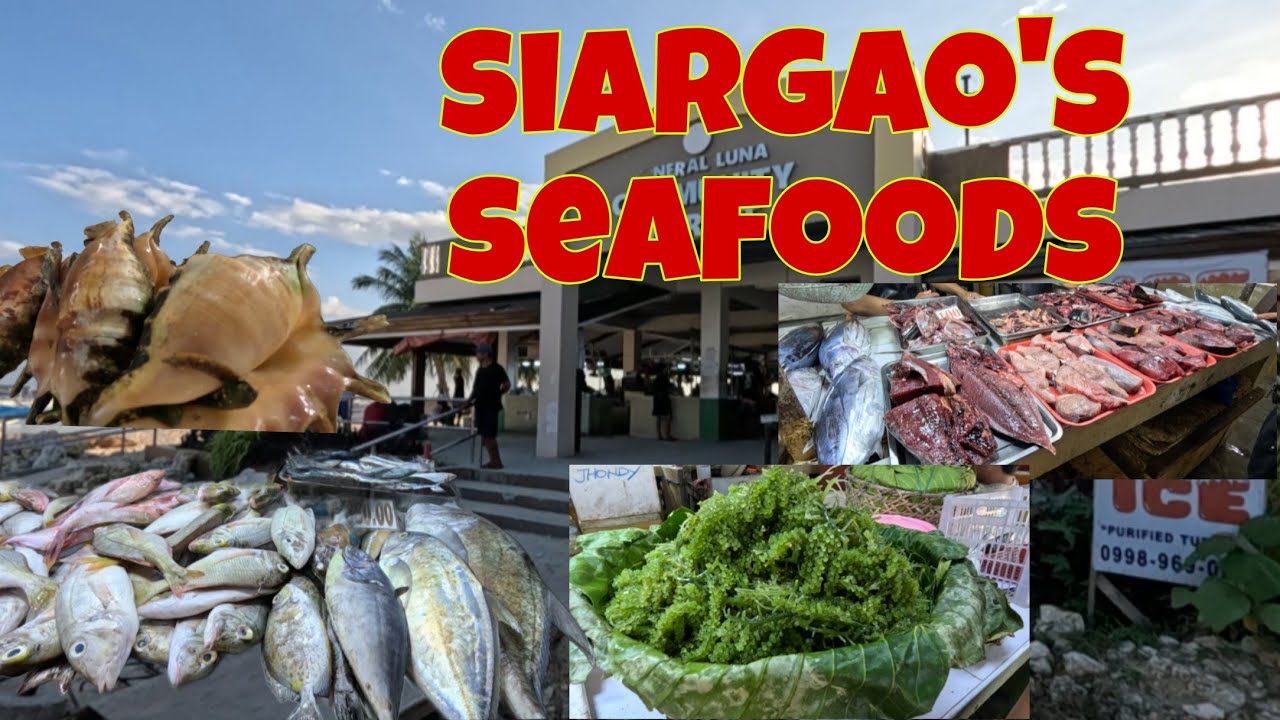 Philippine seafood Market | General luna, Siargao island