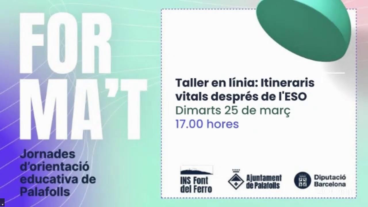FORMA'T - Taller: Itineraris vitals després de l'ESO