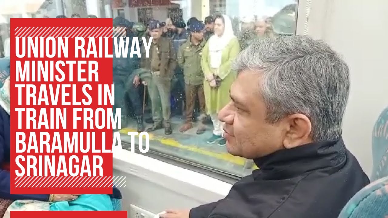 Union Railway Minister travels in train from Baramulla to Srinagar