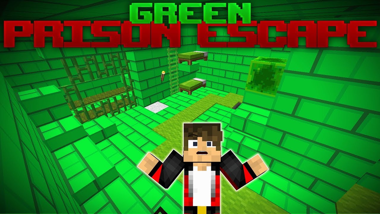 Minecraft: Green Prison Escape (Puzzle Map)