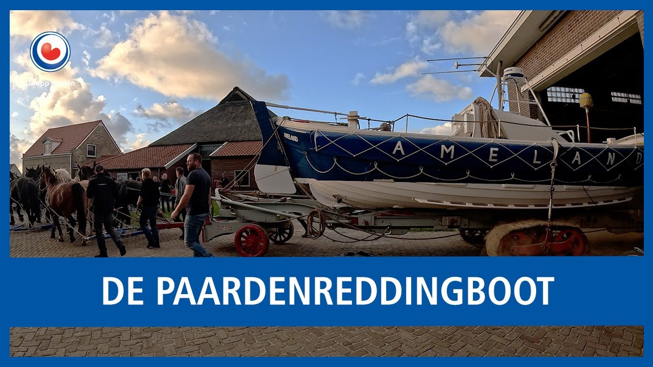 De paardenreddingboot op Ameland