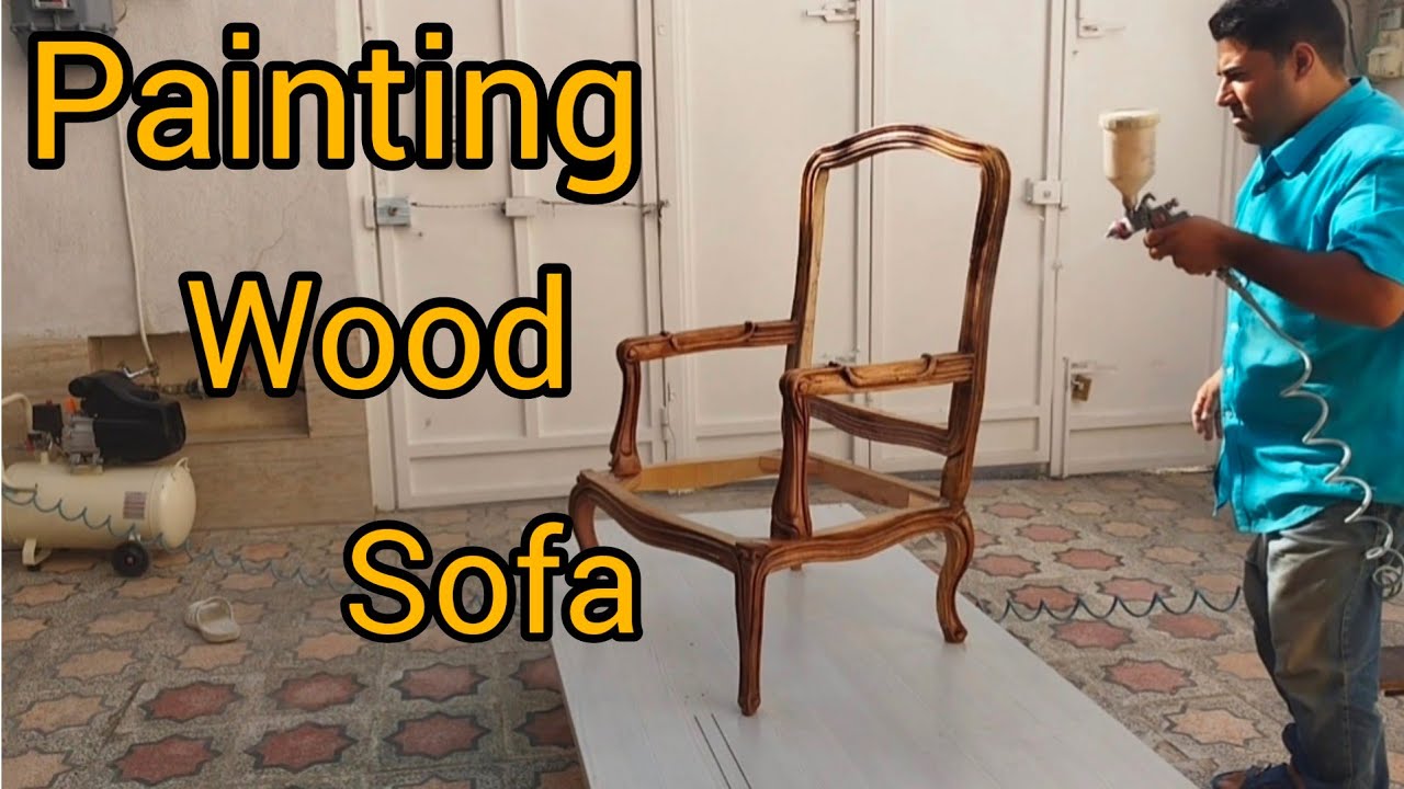 Sofa wood painting/French sofa painting