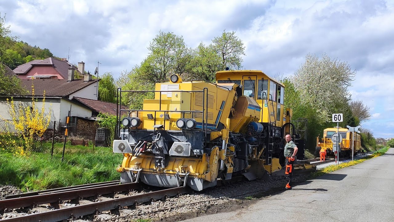Oprava trati - Želechovice nad Dřevnicí 19.4.2025 - 2.díl