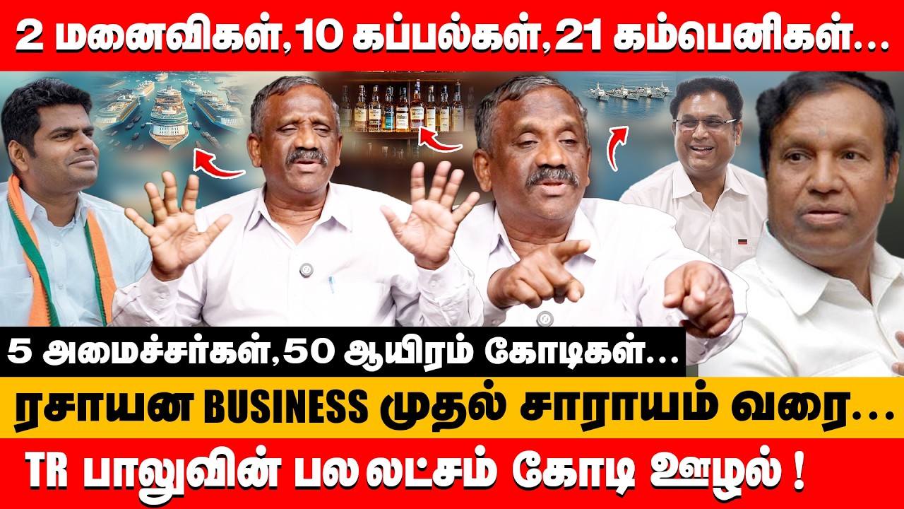 2 மனைவிகள்,10 கப்பல்கள்,21 கம்பெனிகள்...TR பாலுவின் பல லட்சம் கோடி ஊழல் ! | Pandiyan about tr baalu