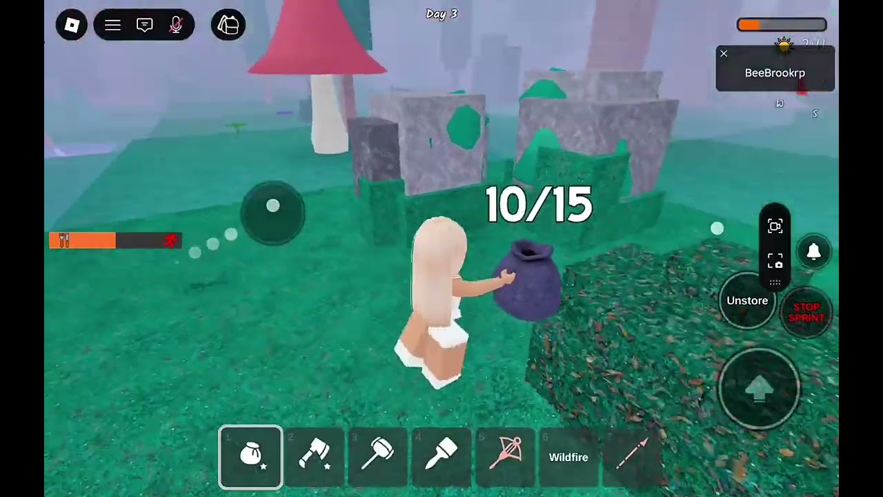 Playing 99 nights in the Forest