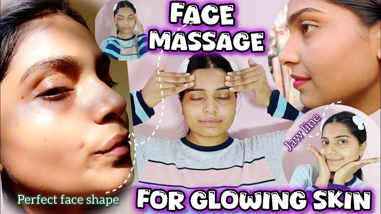 Full Face Massage For Glowing Skin✨ How to massage your face#facemassage dishayadav #skincare 