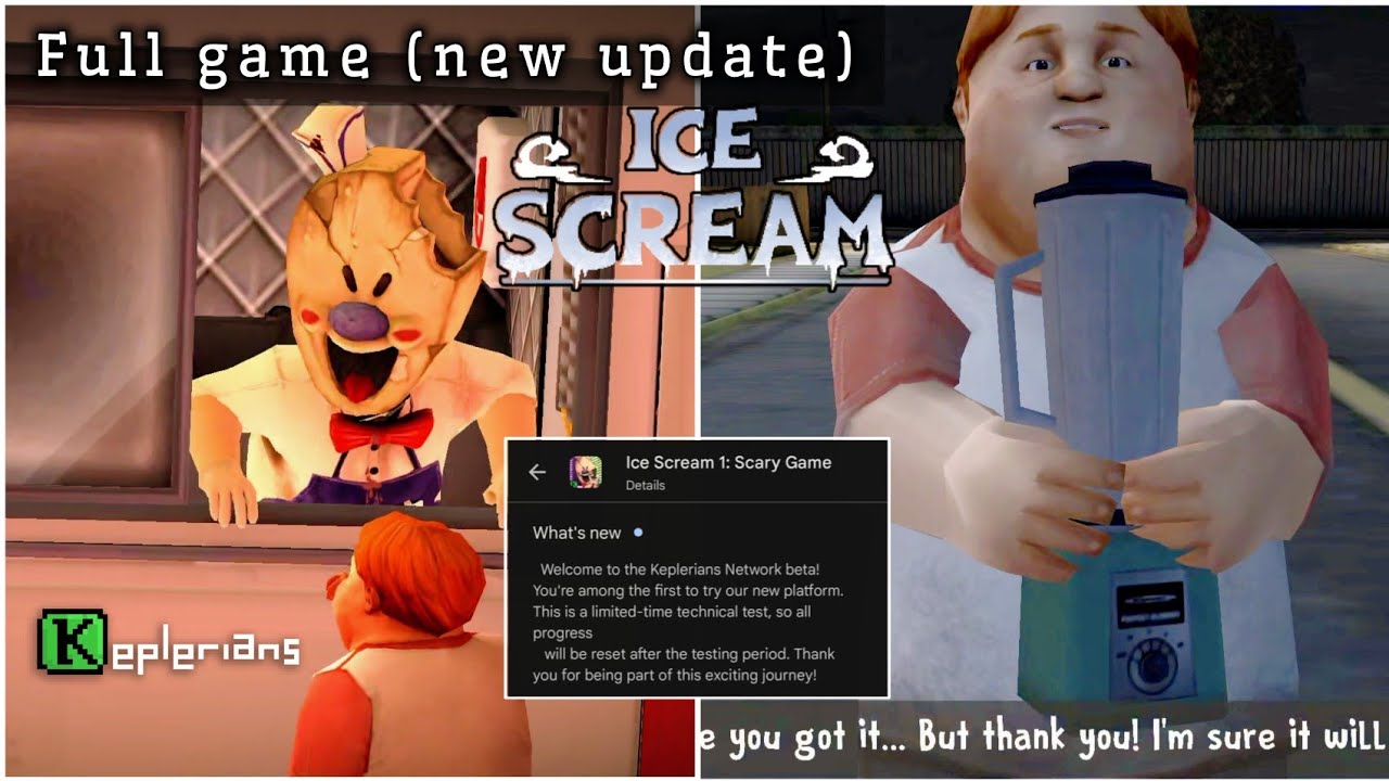 Ice Scream 1 new update full gameplay 