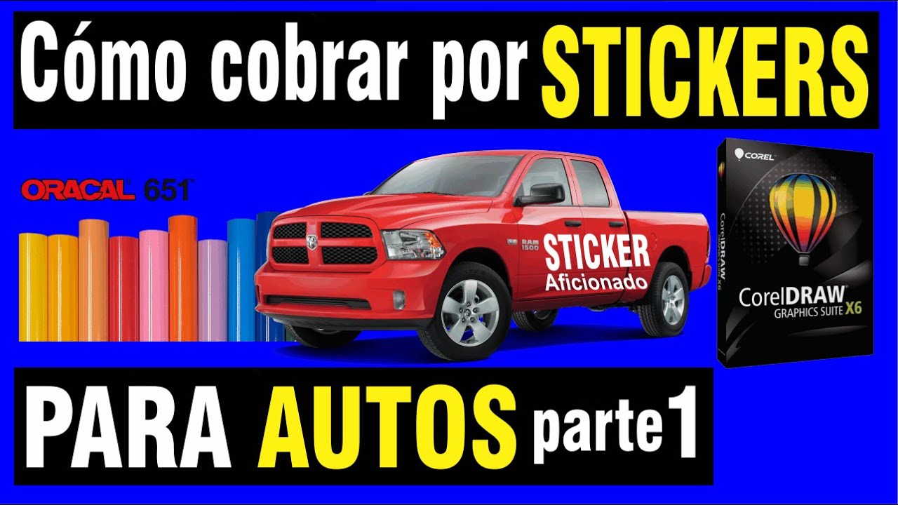 como dar estimados de stickers para autos