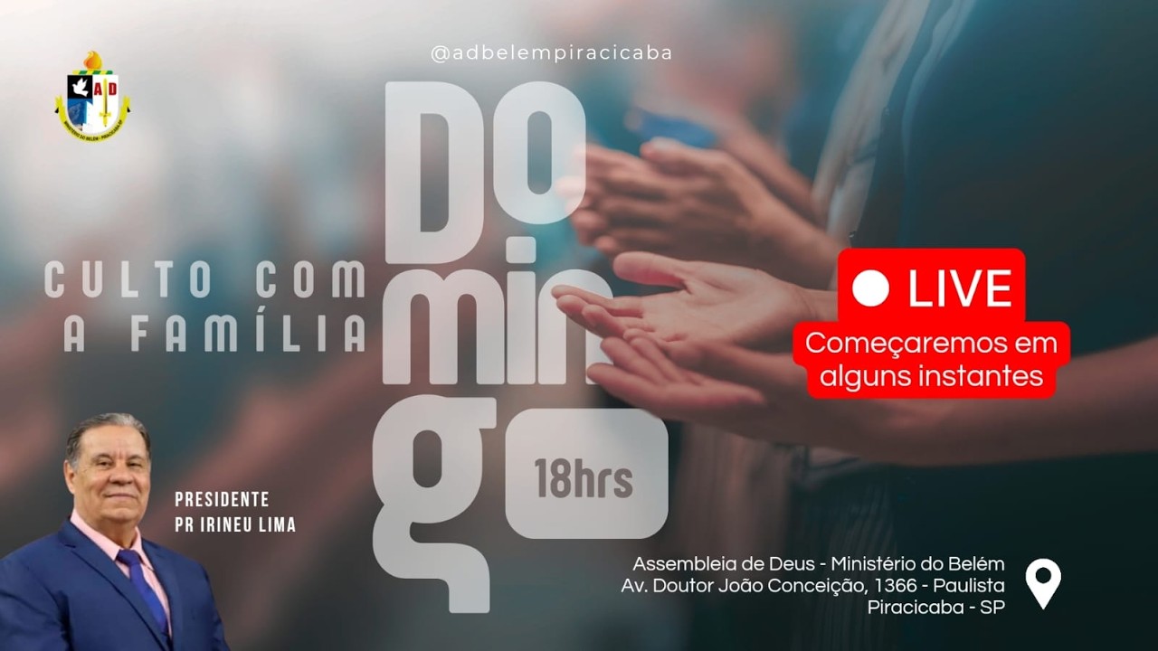 CULTO COM A FAMÍLIA - ADBP - Piracicaba-SP 01/02/2026
