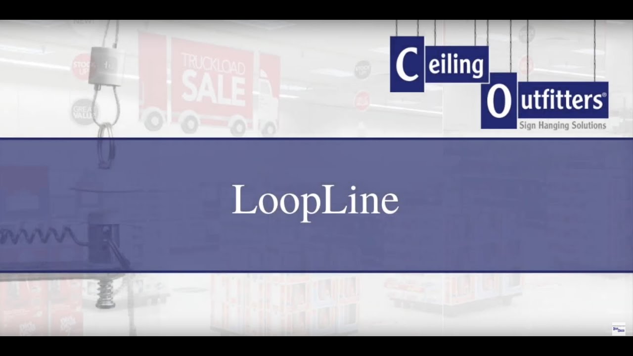 LoopLine™ | String for Hanging Signs from Ceilings (Rope for Hanging Signs & Decorations)