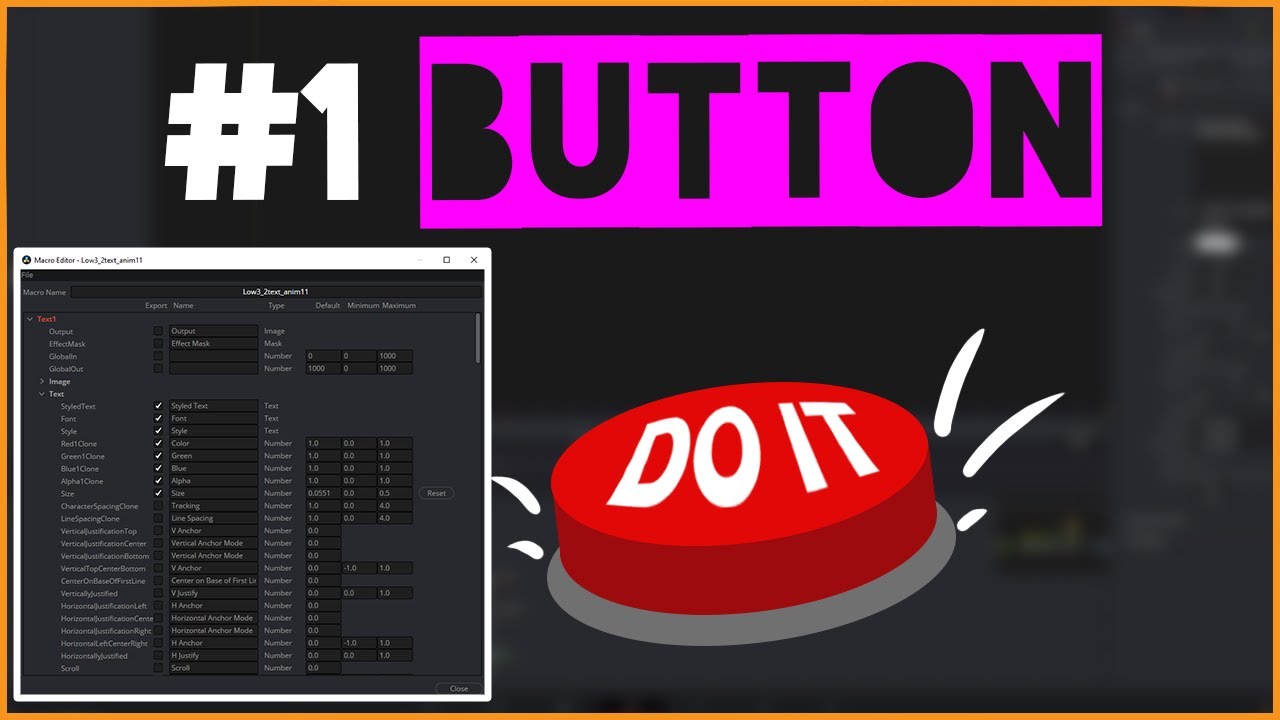 Making a Macro | Settings Overview | DaVinci Resolve