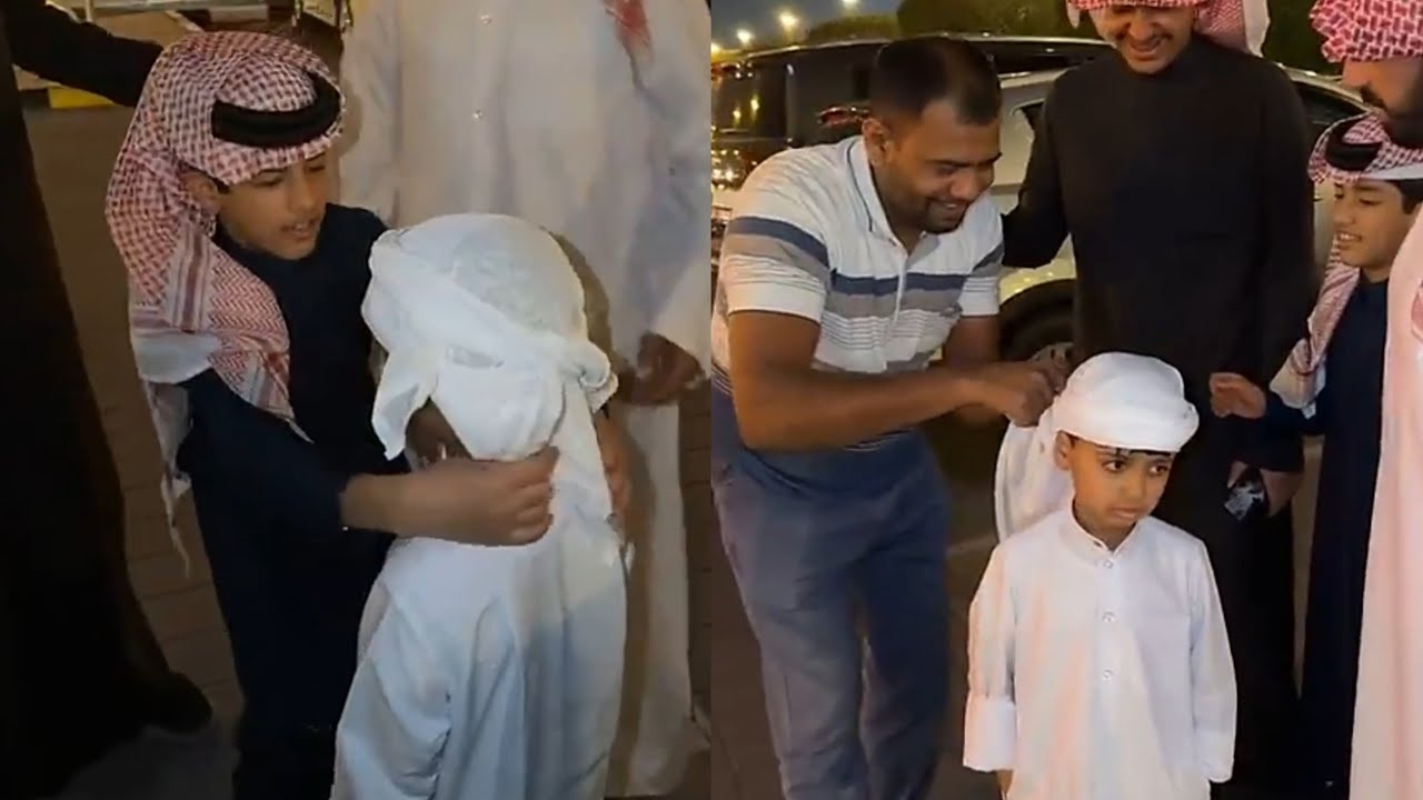 نمر تعبهم بالغتره حقه محد قدر يسويها 😂 العامل عرف له 😂😂 #فراج_قزيع_السهلي سنابات فراج قزيع السهلي