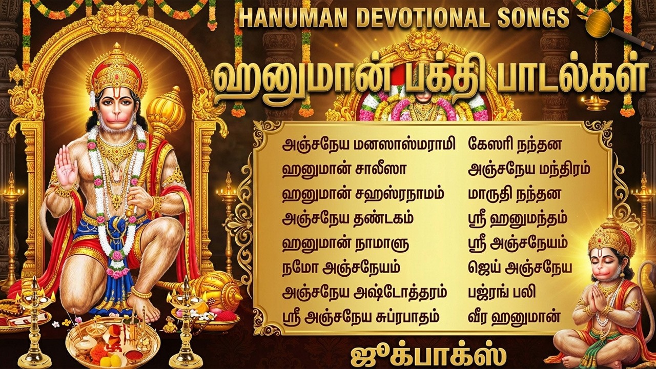 Satuday Speical Anjaneyar Tamil Bhakthi Padalgal | Lord Sri Hanuman Tamil Bhakti Songs