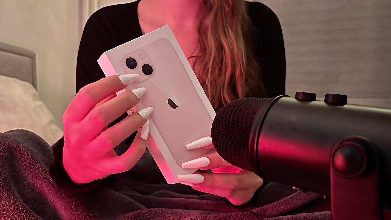 trying ASMR for the first time (tapping fast and slow)