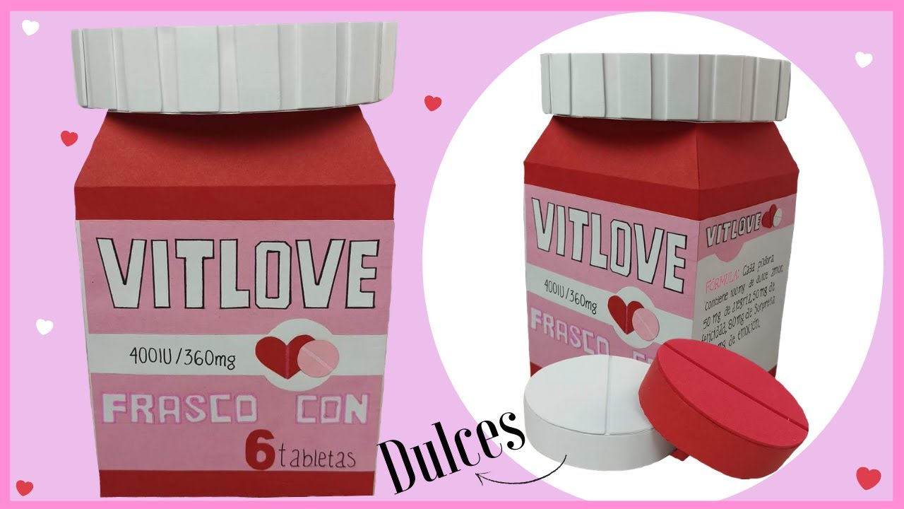 CAJA FRASCO DE PASTILLAS  PARA REGALAR A MI NOVIO ( REGALO ACCESIBLE) | IVONNE E IVETTE