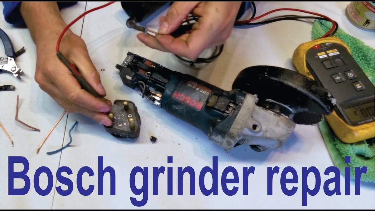 How to fix an electrical fault on a Bosch grinder (GWS)