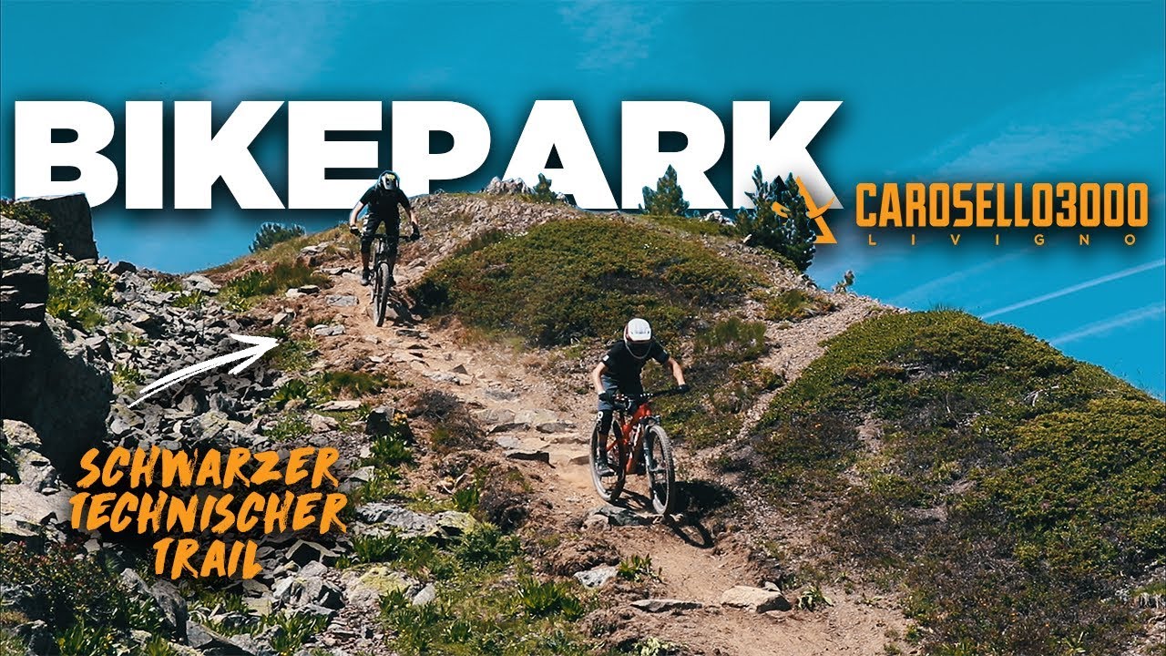 Bikepark Livigno Carosello 3000 | Schwarzer Technischer Trail | Biketrip 2019 | Jonas Heidl
