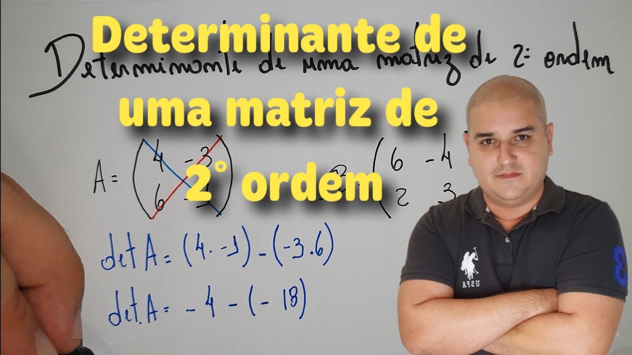 Determinante de uma matriz de 2° ordem - Determinante matriz 2x2