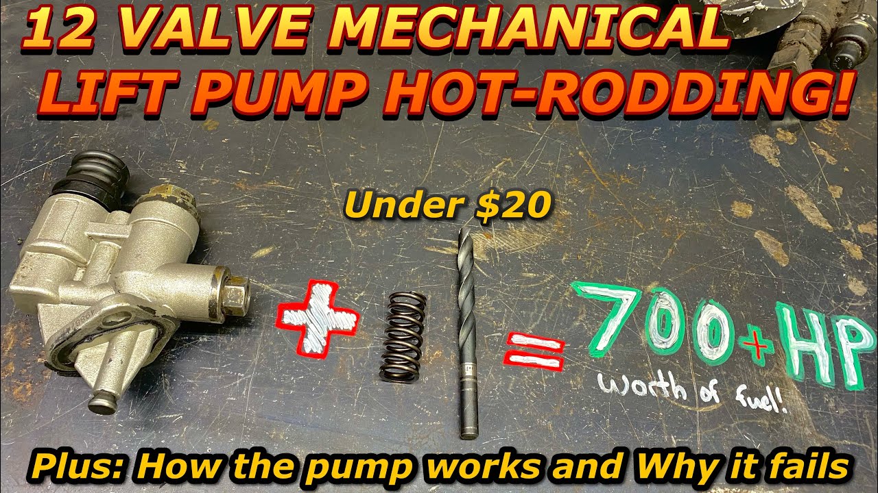 Everything About The 12 Valve Cummins Mechanical Lift Pump! How it works, what fails, + HOT RODDING!
