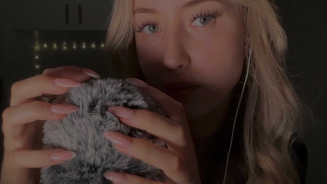 ASMR Fluffy Mic Sounds & Visuals For Sleep (Tingly)