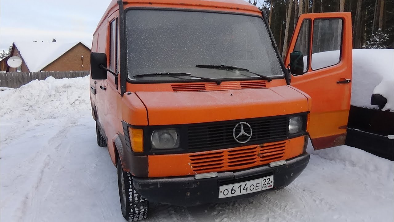 Мерседес 208 Д,заводим в -30.