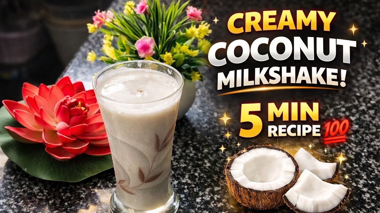ಕೊಕೊನಟ್ ಮಿಲ್ಕ್ ಶೇಕ್ 🥥 Summer special Coconut milk shake 