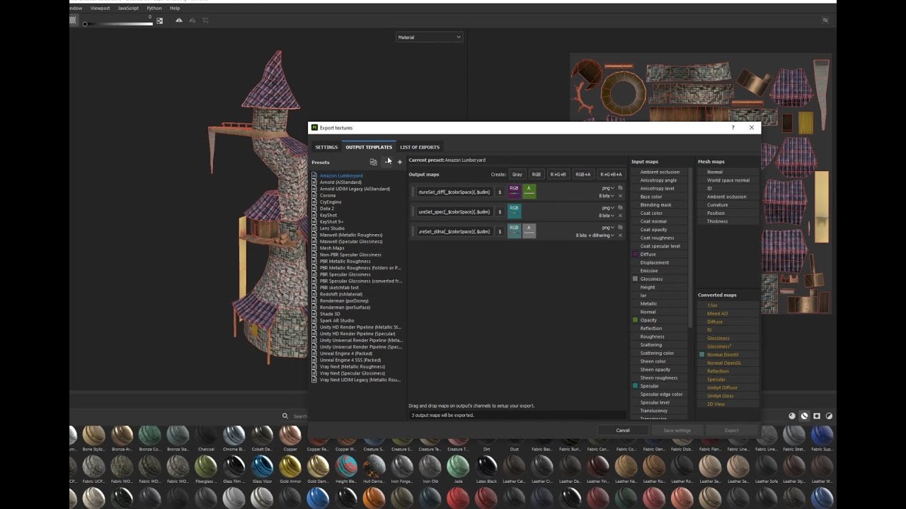 2022 3D Modelling - Texturing a Building in Substance Painter & Export to Unity