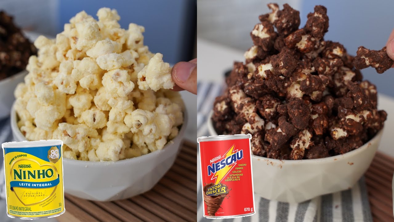 LEITE NINHO E CHOCOLATE | A MELHOR RECEITA DE PIPOCA GOURMET
