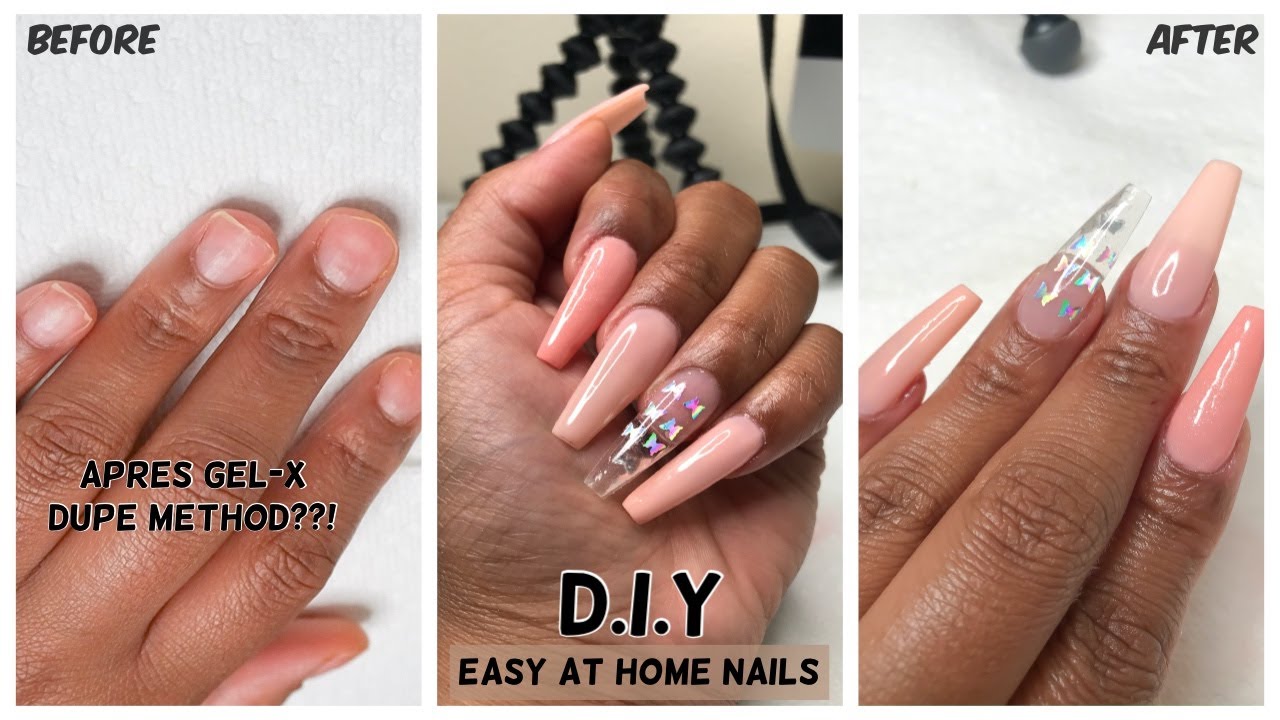 DIY At Home Easy Perfect Gel Nails for Beginners! Après DUPE Method